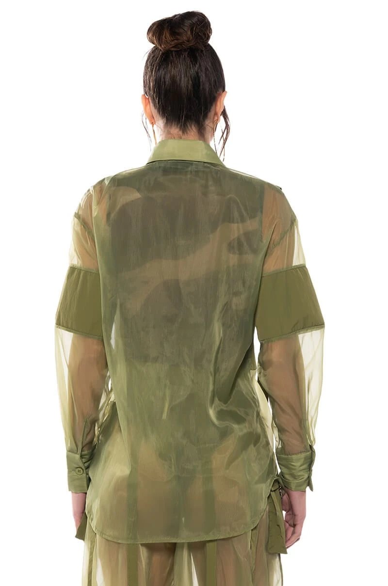 SAGE BUTTON DOWN SHIRT - Image 5