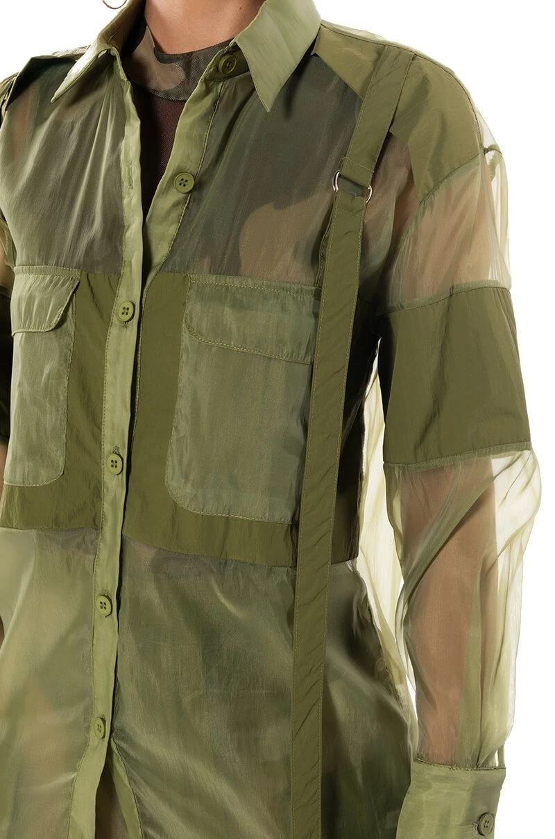 SAGE BUTTON DOWN SHIRT - Image 6