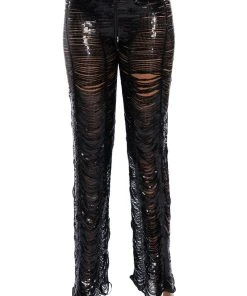 SENORITA EMBELLISHED STRAIGHT LEG PANT IN BLACK 14 SENORITA EMBELLISHED STRAIGHT LEG PANT IN BLACK -AKIRA pant-shop senorita embellished straight leg pant black 5 5