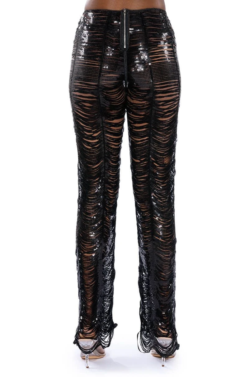 SENORITA EMBELLISHED STRAIGHT LEG PANT IN BLACK 9 SENORITA EMBELLISHED STRAIGHT LEG PANT IN BLACK - Image 7