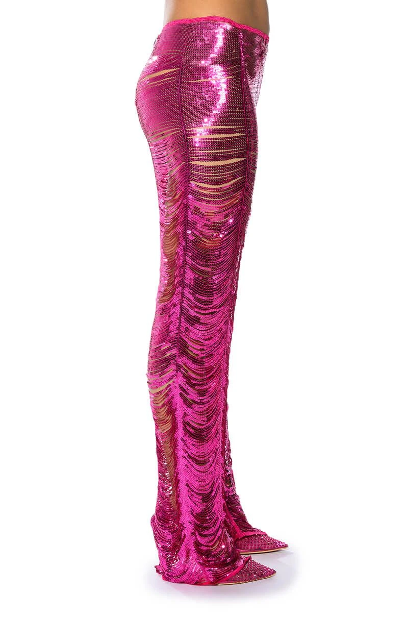 SENORITA EMBELLISHED STRAIGHT LEG PANT IN PINK - Image 6