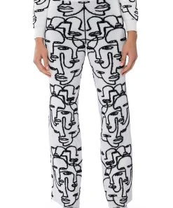 SHE'S GIVING ART REVERSIBLE WIDE LEG KNIT PANT