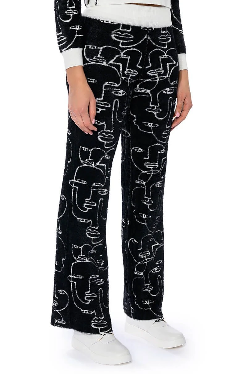 SHE'S GIVING ART REVERSIBLE WIDE LEG KNIT PANT - Image 2