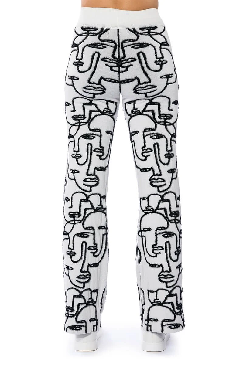 SHE'S GIVING ART REVERSIBLE WIDE LEG KNIT PANT - Image 7