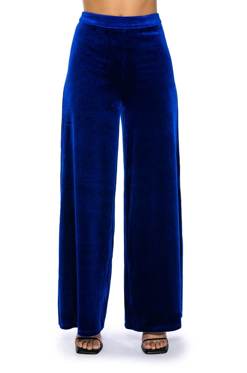 SHOW ME LOVE VELVET WIDE LEG TROUSER - Image 5