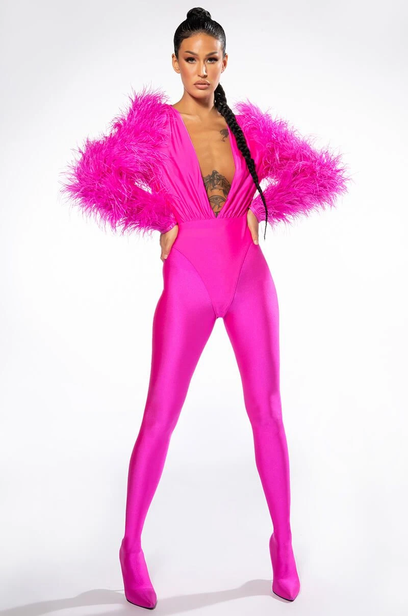 STAR STRETCH STATEMENT SLEEVE BODYSUIT - Image 2