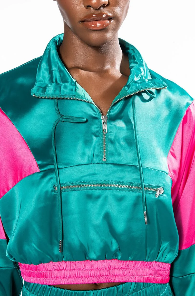 SUPERSONIC SATIN HALF ZIP PULLOVER 9 SUPERSONIC SATIN HALF ZIP PULLOVER - Image 7