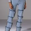 TEMPTATION HIGH RISE LAYERED WIDE LEG JEAN -AKIRA pant-shop temptation high rise layered wide leg jean light blue denim 1 1