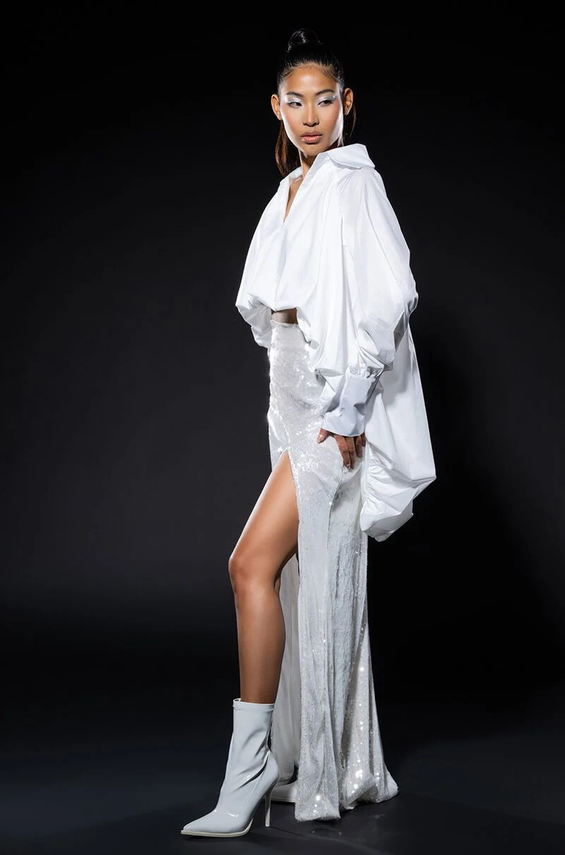 THE MUST HAVE BUBBLE POPLIN BLOUSE - Image 3