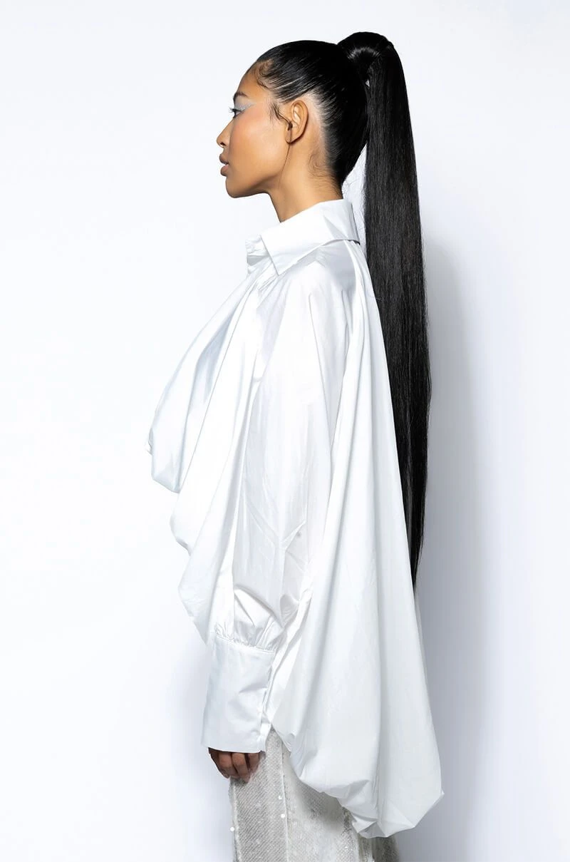 THE MUST HAVE BUBBLE POPLIN BLOUSE - Image 7