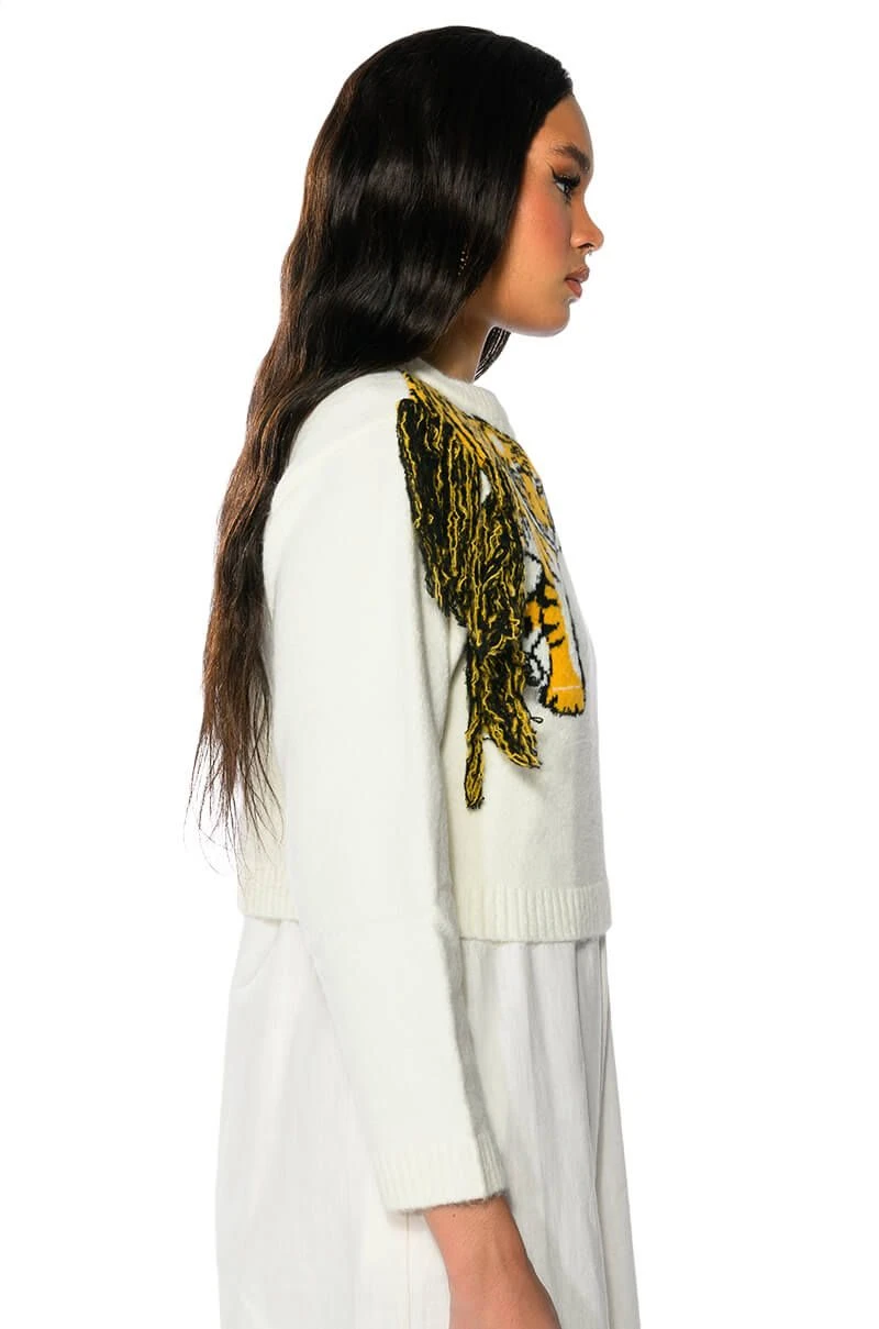 TIGER BABY CREW NECK LONG SLEEVE SWEATER - Image 5