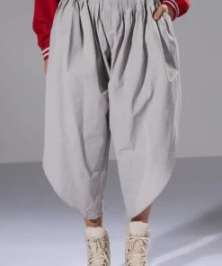 TRE CHIC CROPPED OVERSIZED PANTS