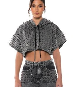 TURN IT UP SHORT SLEEVE PULLOVER HOODIE