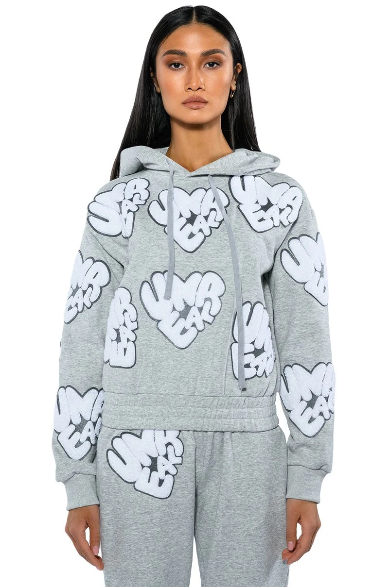 UNREAL HOODIE WITH PATCHES - Image 4