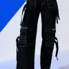 UP TO NO GOOD BAGGY FIT CARGO PANT 1 UP TO NO GOOD BAGGY FIT CARGO PANT -AKIRA pant-shop up to no good baggy fit cargo pant black 1 1
