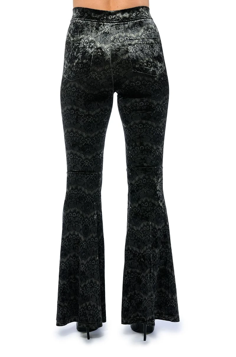 VELVETY SOFT HIGH RISE FLARE PANT - Image 5