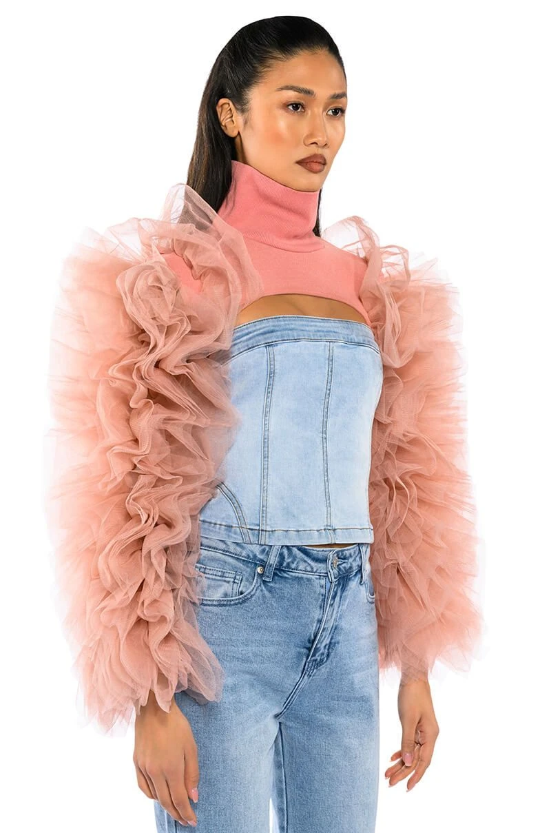 VIRGO RUFFLE SLEEVE LAYERING TOP - Image 3