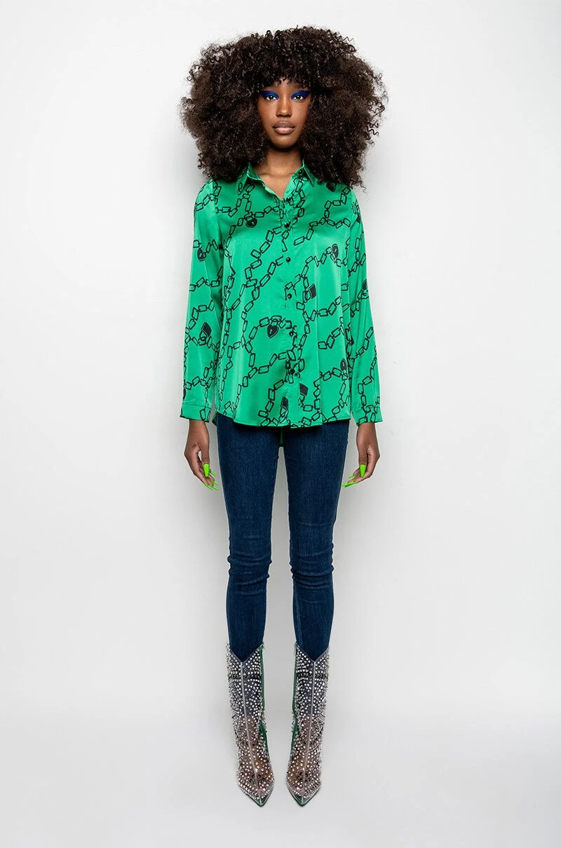 WHAT'S NEW BUTTON UP BLOUSE - Image 8