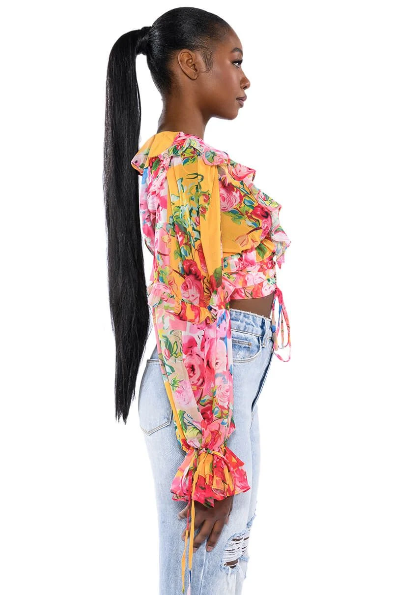 WILDFLOWER LONG SLEEVE RUFFLE BLOUSE 6 WILDFLOWER LONG SLEEVE RUFFLE BLOUSE - Image 4
