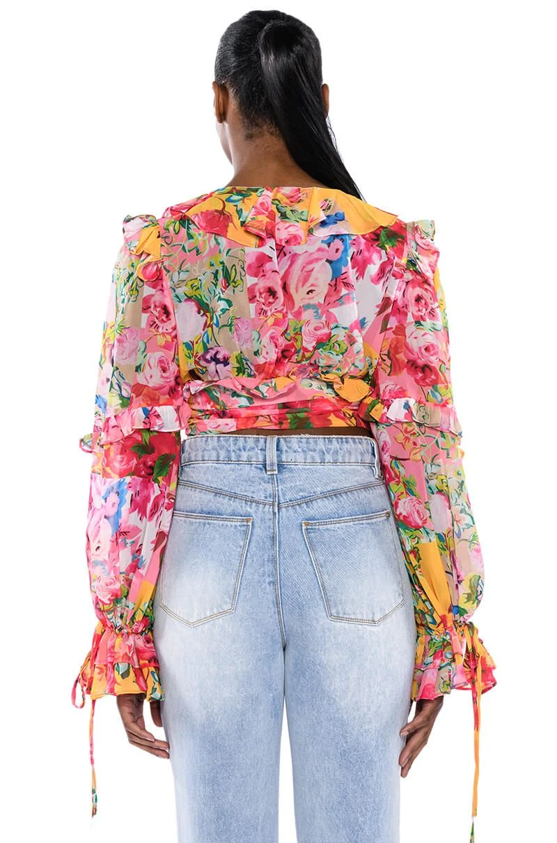 WILDFLOWER LONG SLEEVE RUFFLE BLOUSE 7 WILDFLOWER LONG SLEEVE RUFFLE BLOUSE - Image 5