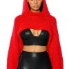 WILLA CROPPED HOODED SWEATER