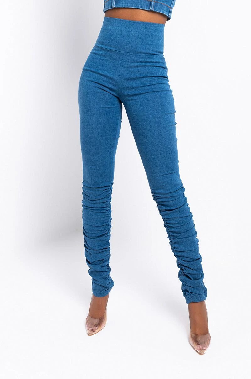 X.O HIGH RISE STACKED DENIM
