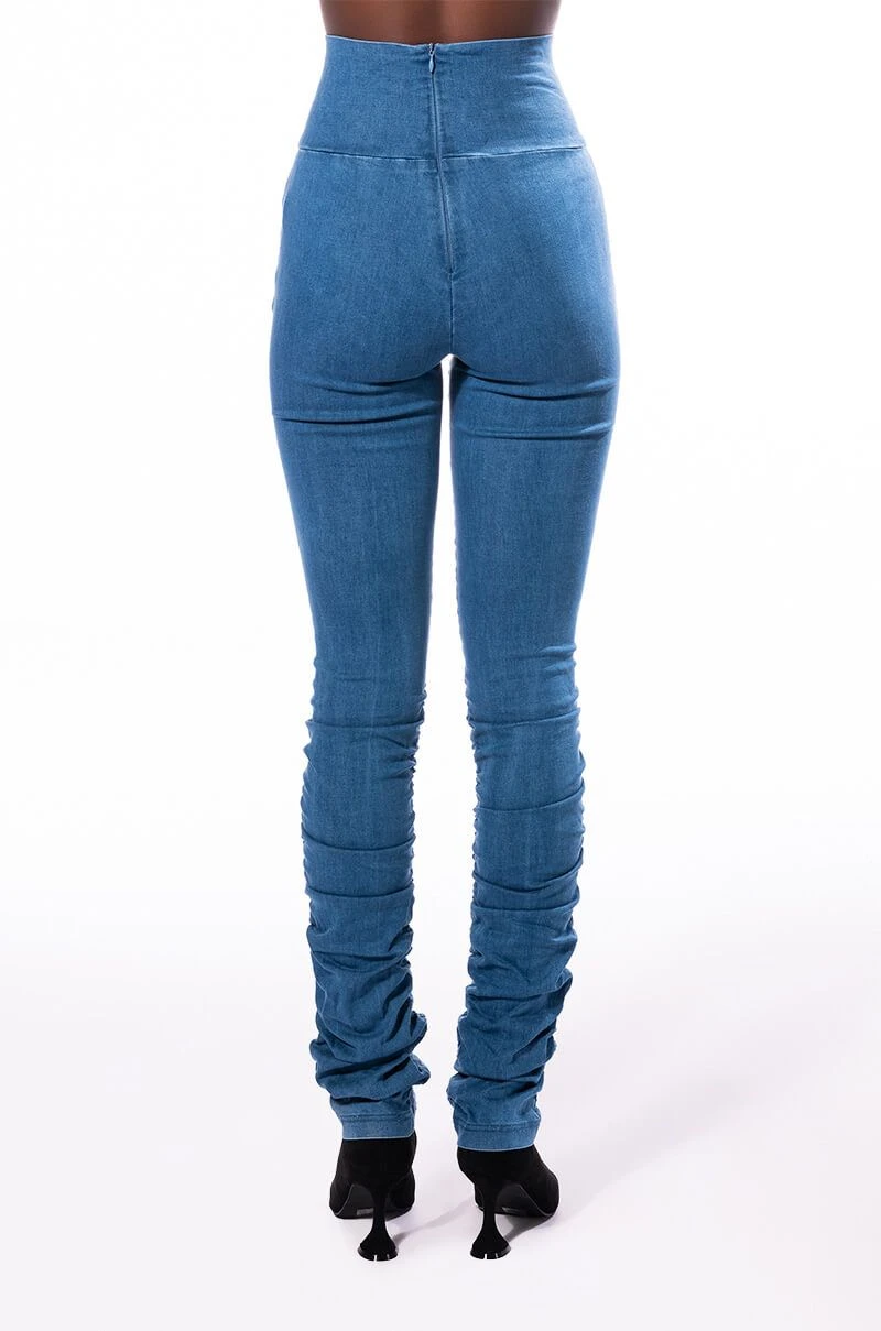 X.O HIGH RISE STACKED DENIM - Image 9