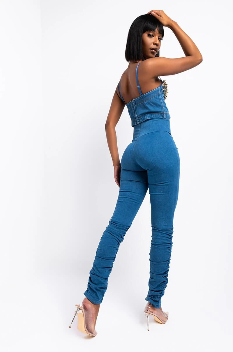 X.O HIGH RISE STACKED DENIM - Image 5